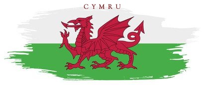 History Corgi Welsh Flag