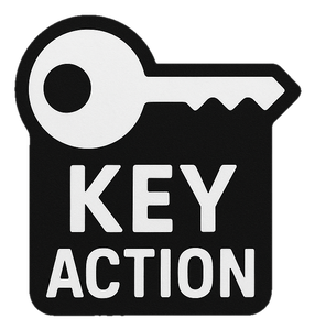 Key action - important information following.