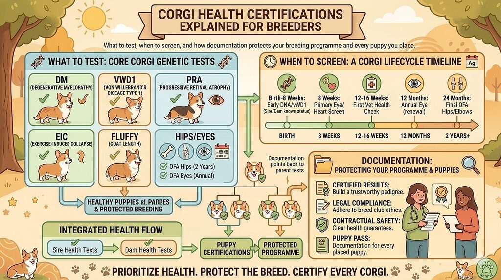 Corgi health certifications explained for breeders