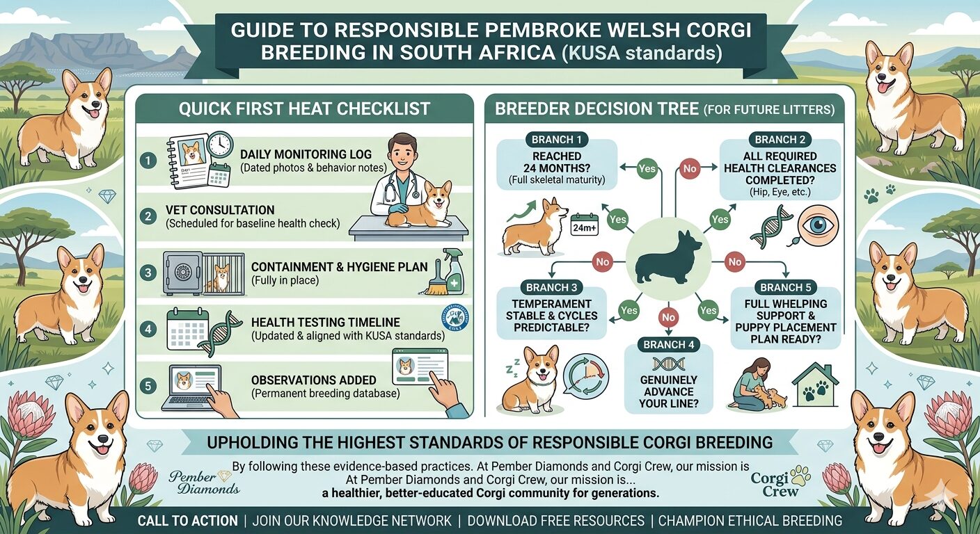 Mastering the First Heat Cycle in Female Pembroke Welsh Corgis Pembroke Welsh Corgi breed in South Africa and beyond