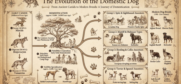 The Evolution of the Domestic Dog.